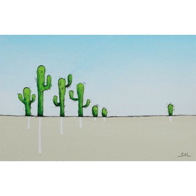 Carte de souhaits "Cactus" de Marie-Sol St-Onge